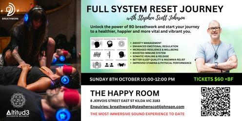 9D Transformational Breathwork 'Full System Reset' –  Sunday 8th Oct 2023
