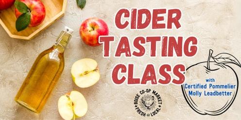 Cider Tasting Class at UnCorked Village Classroom