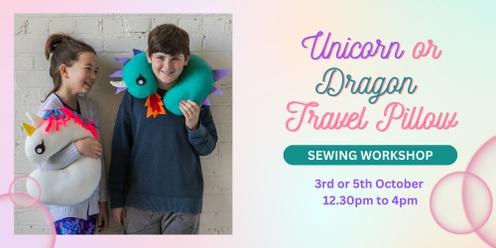 Unicorn/Dragon Travel Pillow Sewing Workshop