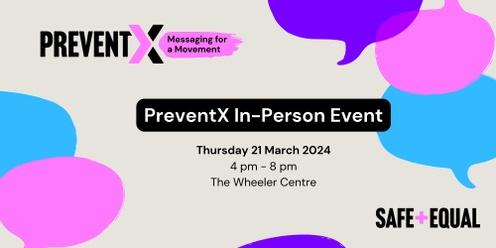 PreventX In-person Event