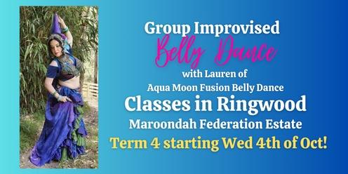 Group Improvised Belly Dance Classes In Ringwood with Lauren (Term 4)