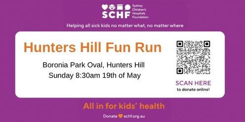 Hunters Hill Fun Run  for the Sydney Children's Hospital Foundation 