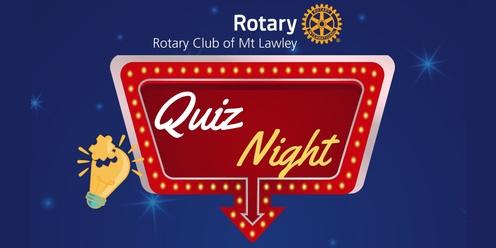 Rotary Club of Mt Lawley Quiz Night 2024