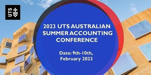 2023 UTS Australian Summer Accounting Conference 
