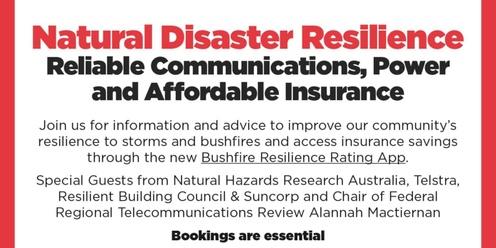 Hills Community Disaster Resilience and Adaptation Forum