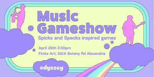 Music Gameshow - Spicks and Specks inspired games and trivia
