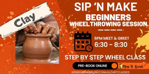 Sip 'n Make - *Sold out* Wheel throwing for beginners April - 