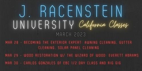 March 28-30th CA Classes: Ancillary Services, Wood Restoration, RIG GIG #2
