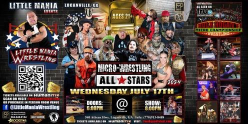Loganville, GA - Micro-Wrestling All * Stars: Little Mania Rips Through the Ring!