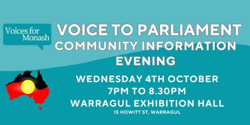 Voice to Parliament: Community Information Night - 4 October 2023