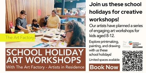 School Holiday Workshops with The Art Factory Artists in Residence @ Wagga Marketplace 