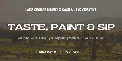 Taste, Paint & Sip @ Lake George Winery