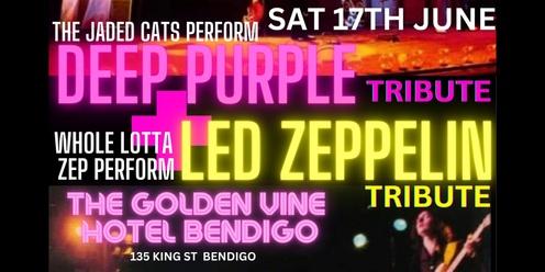 Led Zeppelin + Deep Purple Tribute Shows@Golden Vine Hotel Bendigo