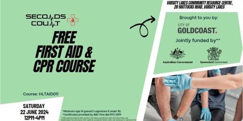 FREE FIRST AID & CPR COURSE 
