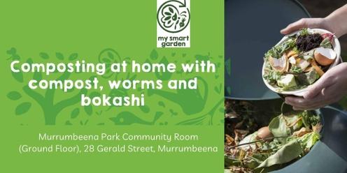 Composting at home with compost, worms and bokashi 