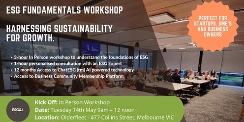 ESG Fundamentals Workshop: Harnessing Sustainability for Growth.