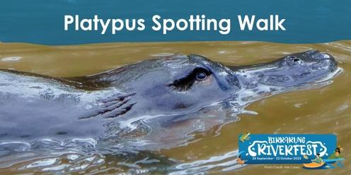 Platypus spotting walk