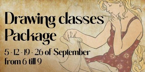 Drawing classes PACKAGE @ Moore & Moore cafe