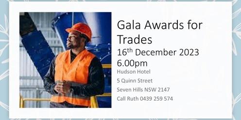 Gala Awards for Trades