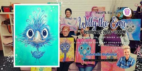 Paint & Sip Party - Willy The Emu - October 21, 2023