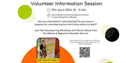 Volunteering Information Session - Mount Barker