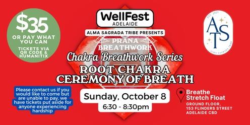 WellFest 2023 | Chakra Series: Root Chakra | October @ Breathe Stretch Float | Sunday Evening Breathing Ceremony 