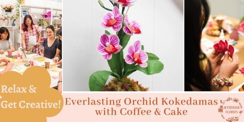 Everlasting Orchid Kokedamas with Coffee & Cake