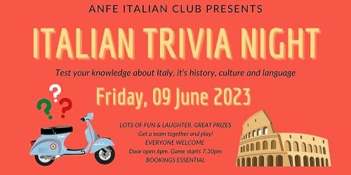ITALIAN KNOWLEDGE TRIVIA NIGHT