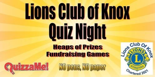 Lions Club of Knox Trivia Night