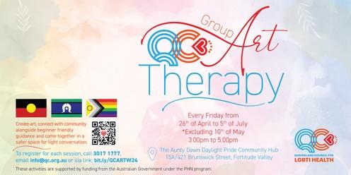 QC Group Art Therapy Workshops, for our LGBTIQ+ communities