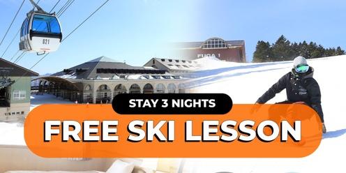 Stay 3 nights or More, Get Free Beginner Lesson