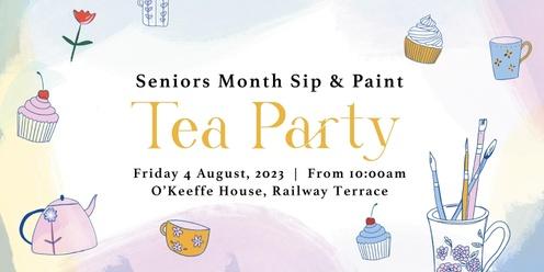 Seniors Sip & Paint Tea Party!