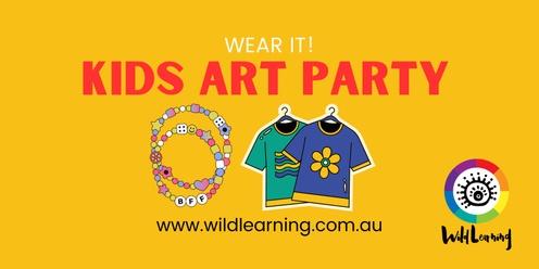 Kids Art Party! T-shirts & Beads