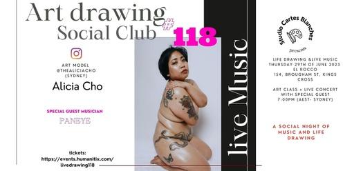 Art Drawing Live Music Social Club #118