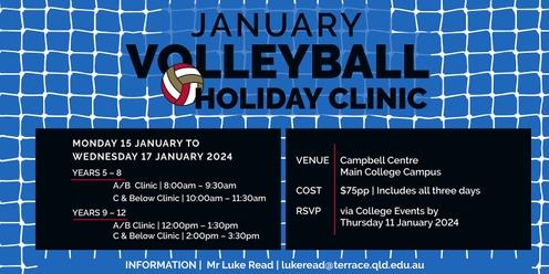 Volleyball January Holiday Clinics