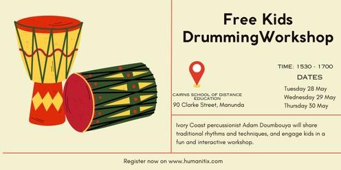 Free Kids Drumming Workshop Day 2