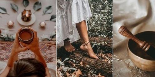 Cacao ceremony and sound healing in nature