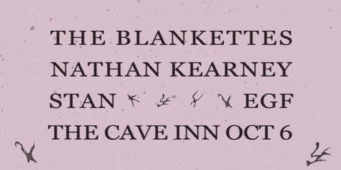 The Blankettes, Nathan Kearney, STAN & EGF at The Cave Inn