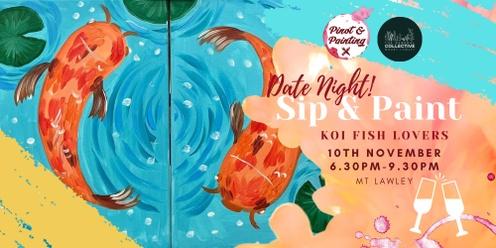 Koi Fish Lovers - Date Night Sip & Paint @ The General Collective
