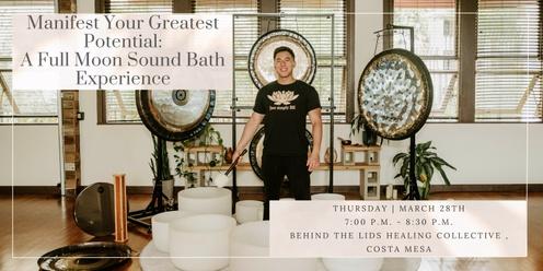 Manifest Your Greatest Potential: A Full Moon Sound Bath Experience + CBD (Costa Mesa)