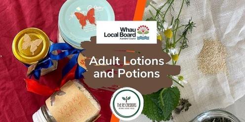 Lotions and Potions for Adults, Blockhouse Bay Library, Sunday 19 March 1pm - 3 pm