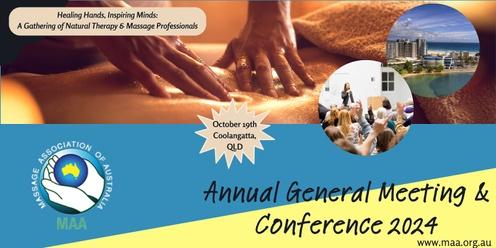 Massage Association of Australia, AGM and Conference 2024