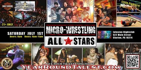 Clarion, PA - Micro-Wresting All * Stars: Little Mania Rips Through the Ring!
