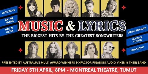 "Music and Lyrics": The Biggest Hits by the Greatest Songwriters