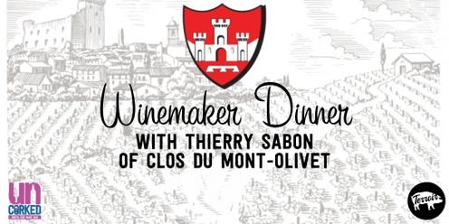 Winemaker Dinner: Thierry Sabon of Clos du Mont-Olivet