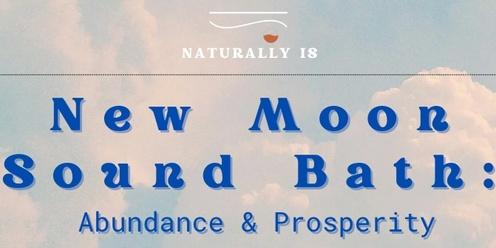 Abundance & Prosperity New Moon Sound Bath (Mother's Day weekend)