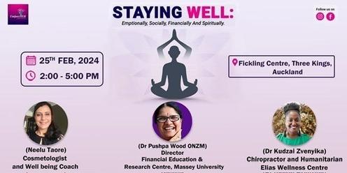 Staying Well: Emotionally, Socially, Financially and Spiritually