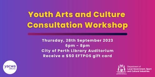 Young People in Arts and Culture METRO consultation workshop 
