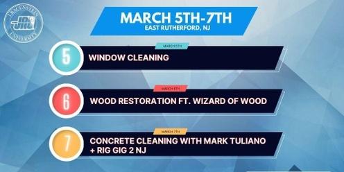 March 5th-7th: Window Cleaning, Wood Restoration, Concrete Cleaning