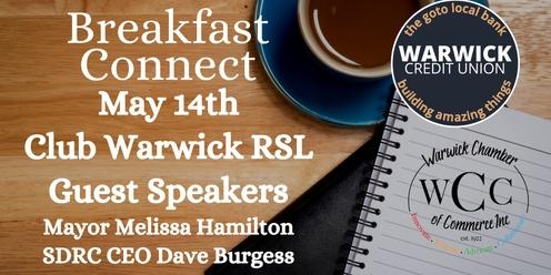 Breakfast Connect - Guest Speak Mayor Melissa and CEO SDRC Dave Burgess 